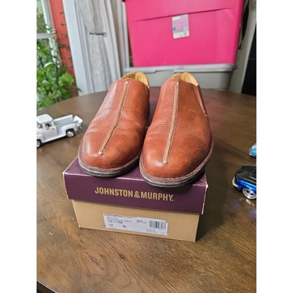 Mens Tommy Bahama Leather Slip On Shoes Sz 13 Split Toe Brown Loafers TB-315 75 - Picture 6 of 16